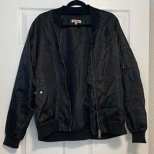 Black Bomber Jacket